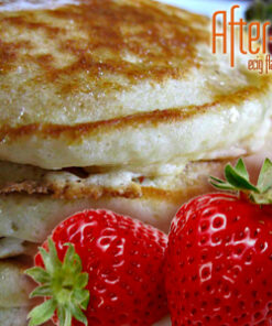 After-8 Creamy Strawberry Pancakes